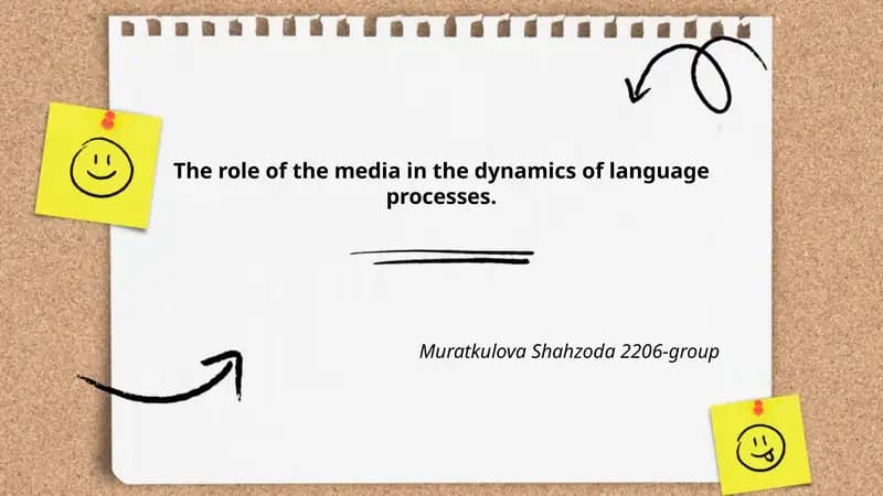 The role of the media in the dynamics of language processes