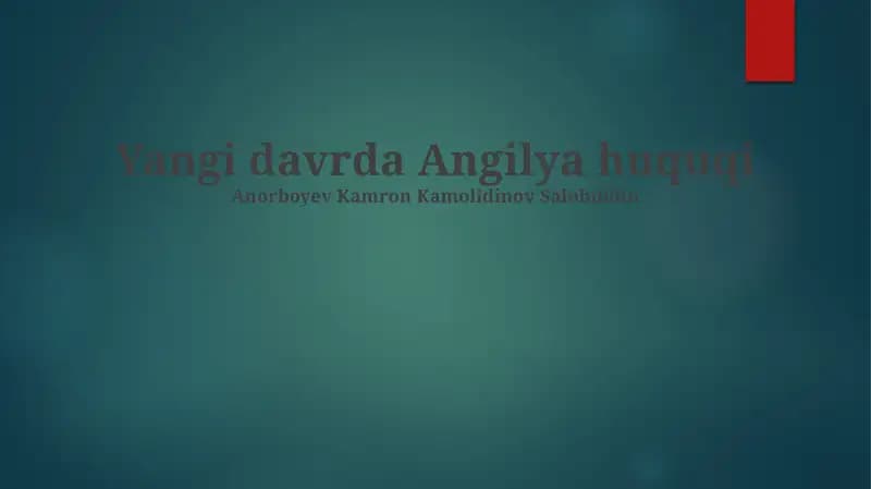 Angilya huquqi