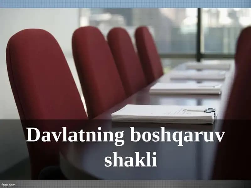 Davlatningboshqaruvshakli
