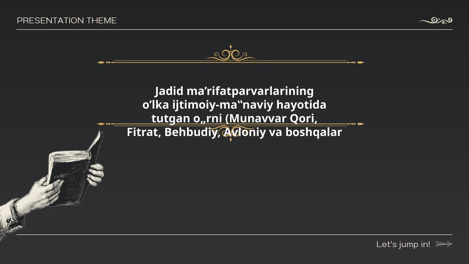 Jadid ma’rifatparvarlariningo’lka ijtimoiy-ma‟naviy hayotida