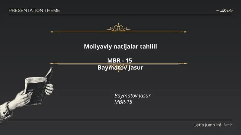 Moliyaviy natijalar tahlili