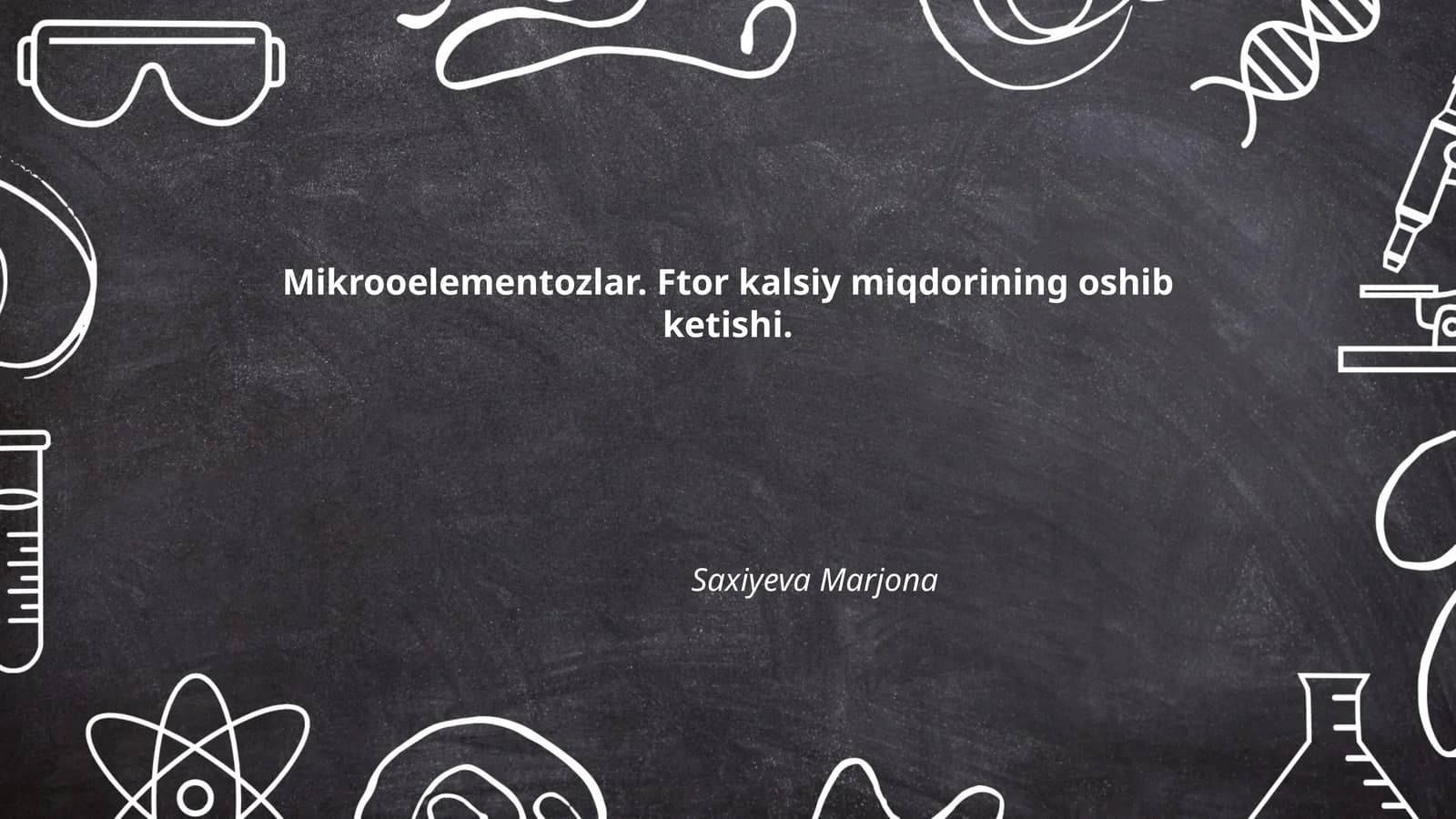 Mikroelementozlar. Ftor kalsiy miqdorining oshib ketishi