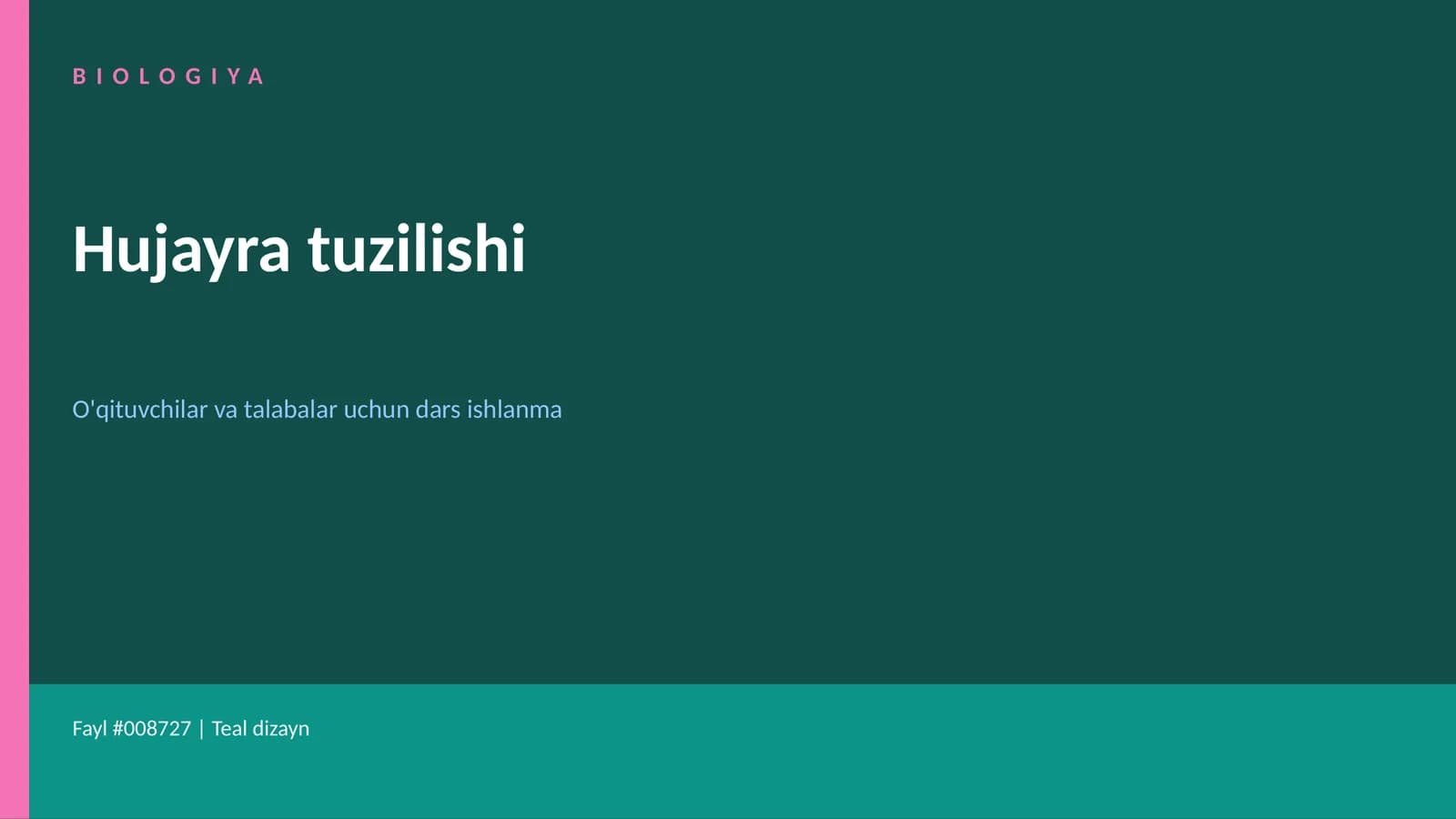 Hujayra tuzilishi
