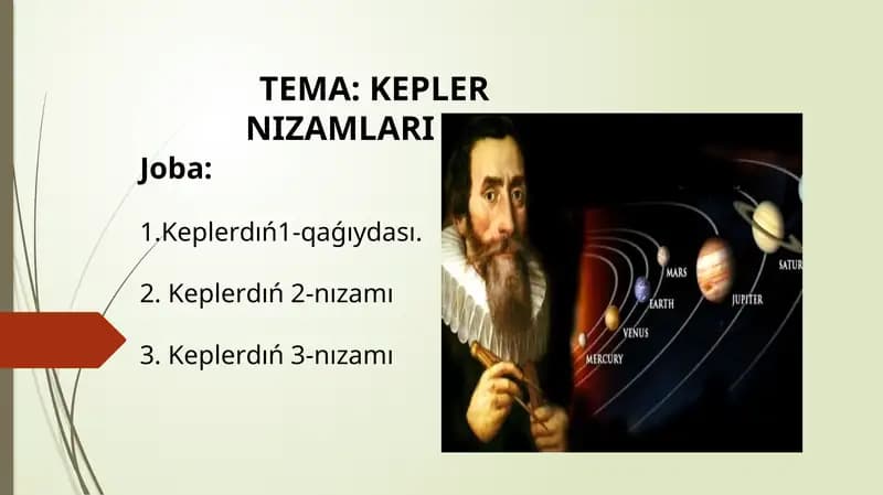 KEPLER NIZAMLARI