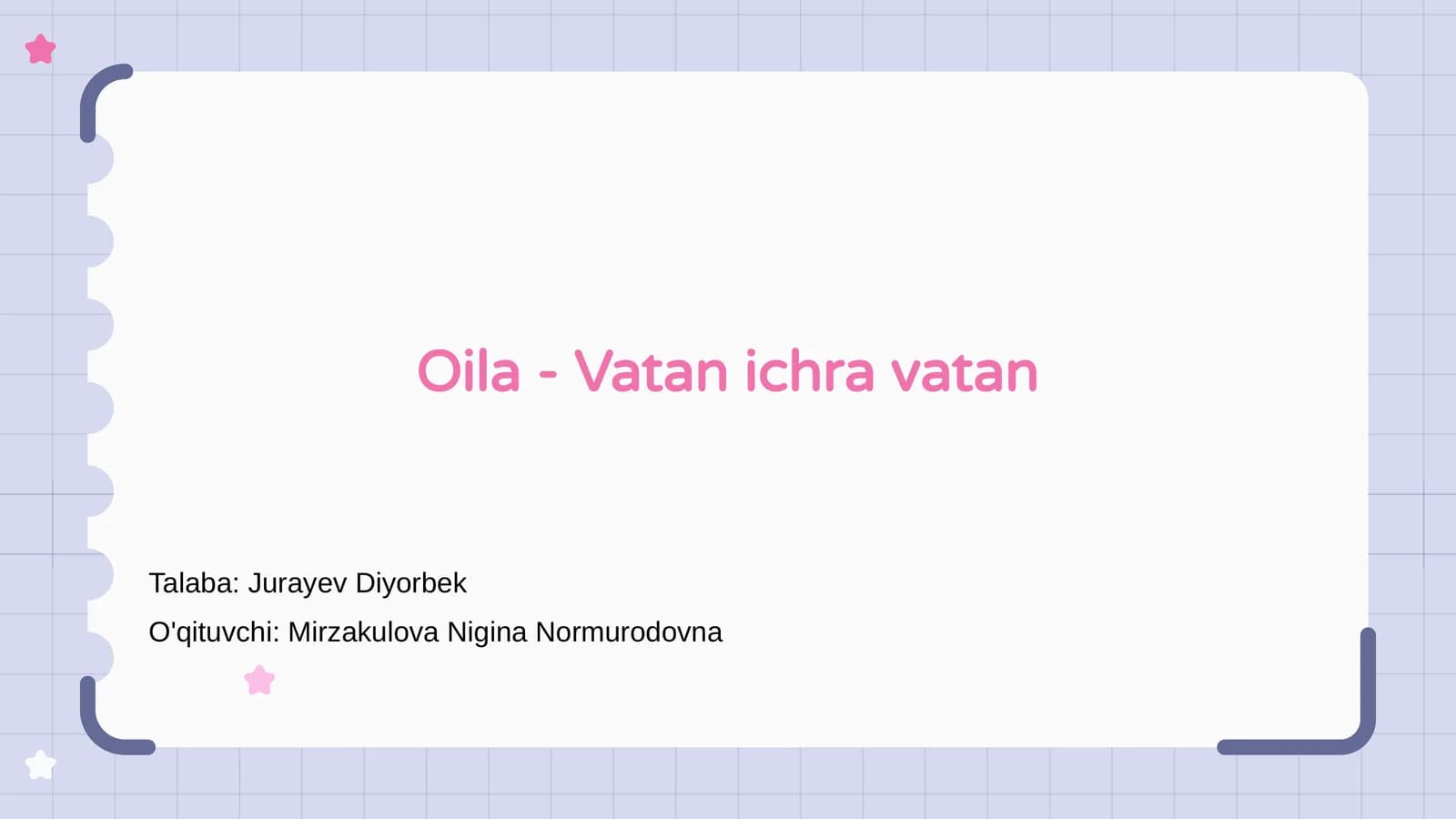 Oila - Vatan ichra vatan