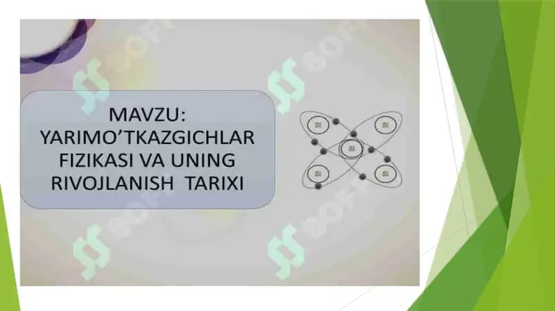 Yarimo'tkazgichlarning rivojlanish tarixi