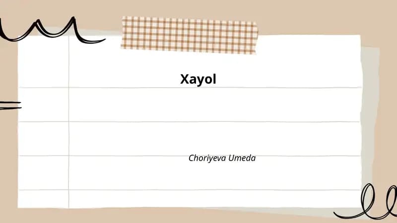 Xayol va Tafakkur