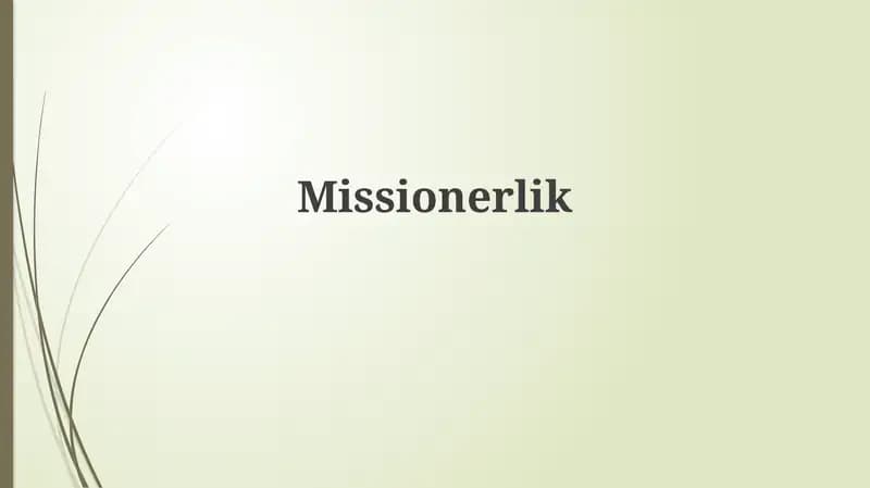 Missionerlik