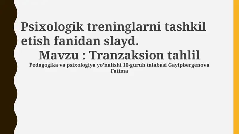 Transaksion tahlil