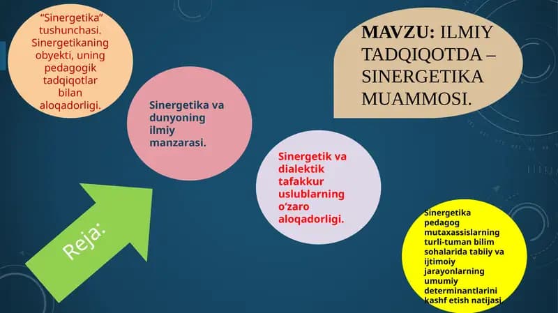 Sinergetika va dunyoning ilmiy manzarasi