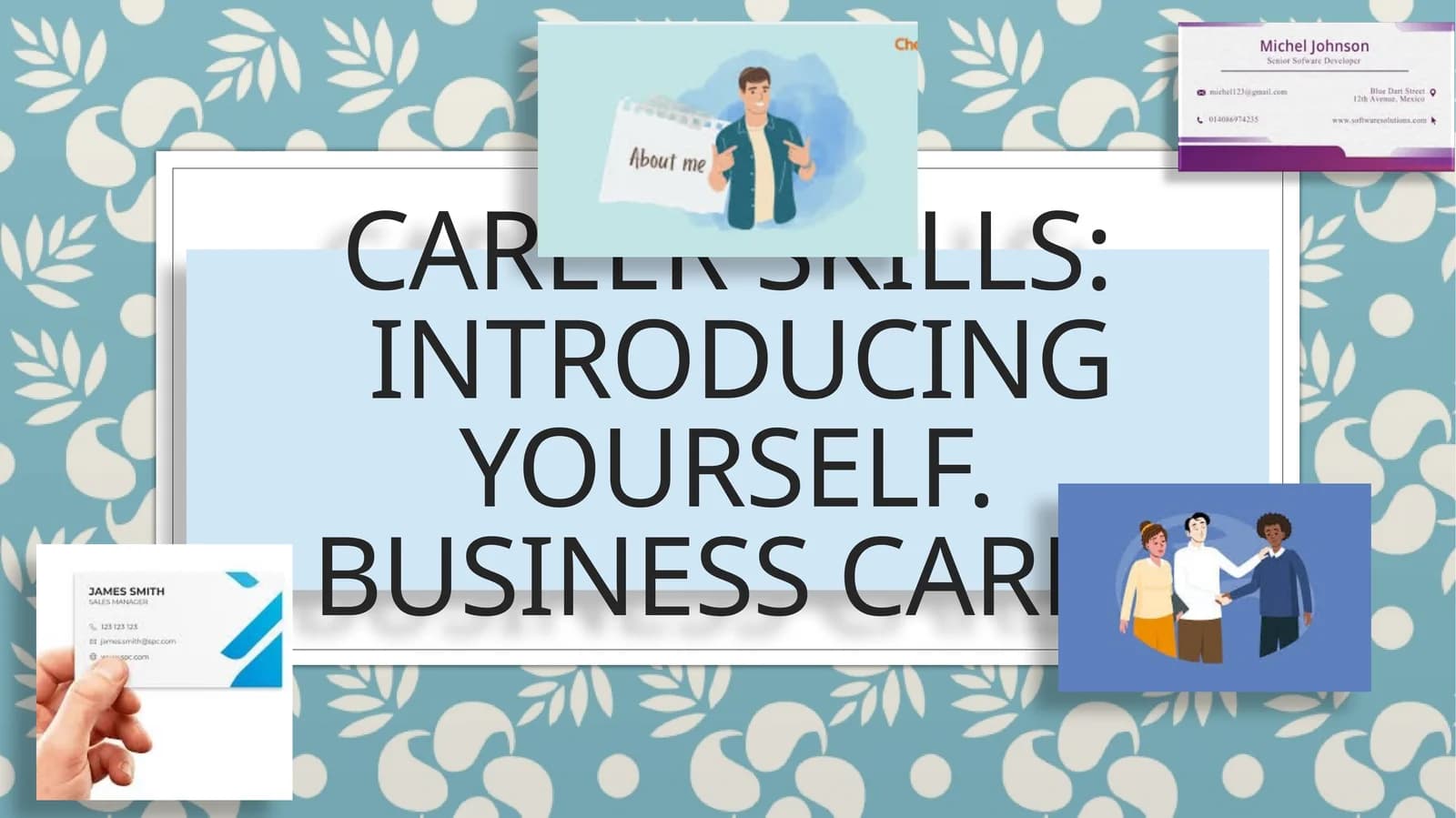 Introducing Yourself in Career Skills