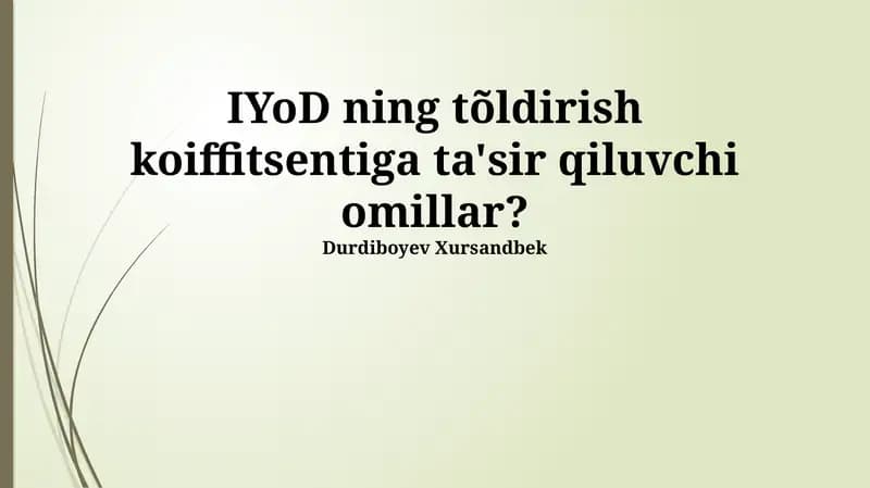 Materiallar xossalari