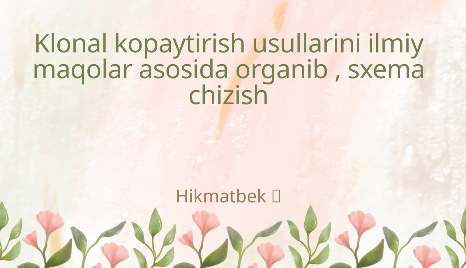Klonal kopaytirish usullari