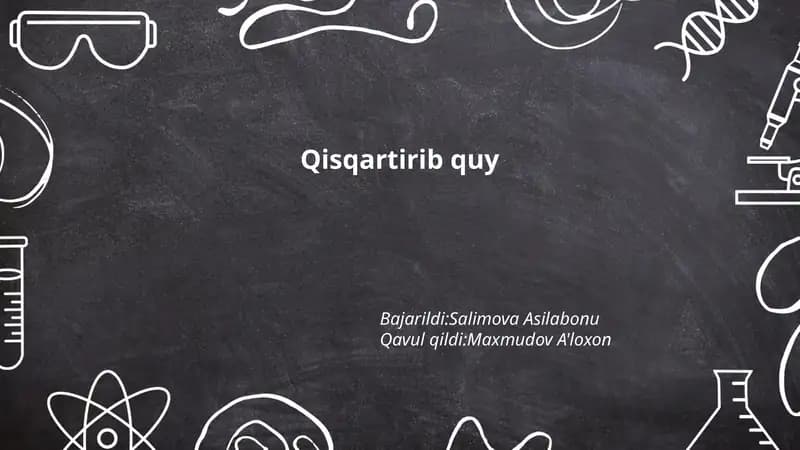 Qisqartirish San'ati va Texnikasi