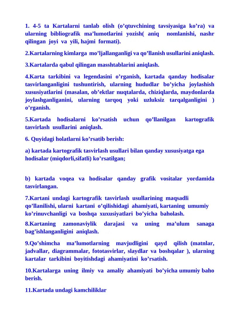 Kartografiya asoslari