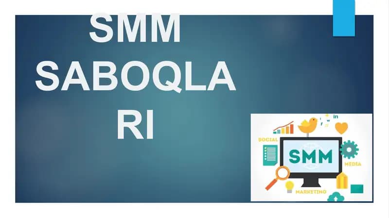 SMM SABOQLARI