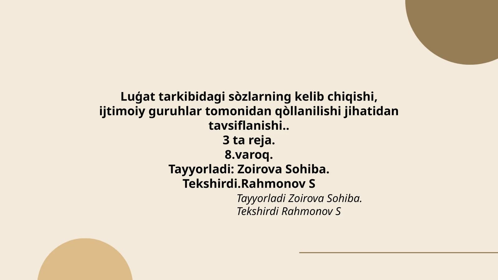 Luģat tarkibidagi sòzlarning kelib chiqishi