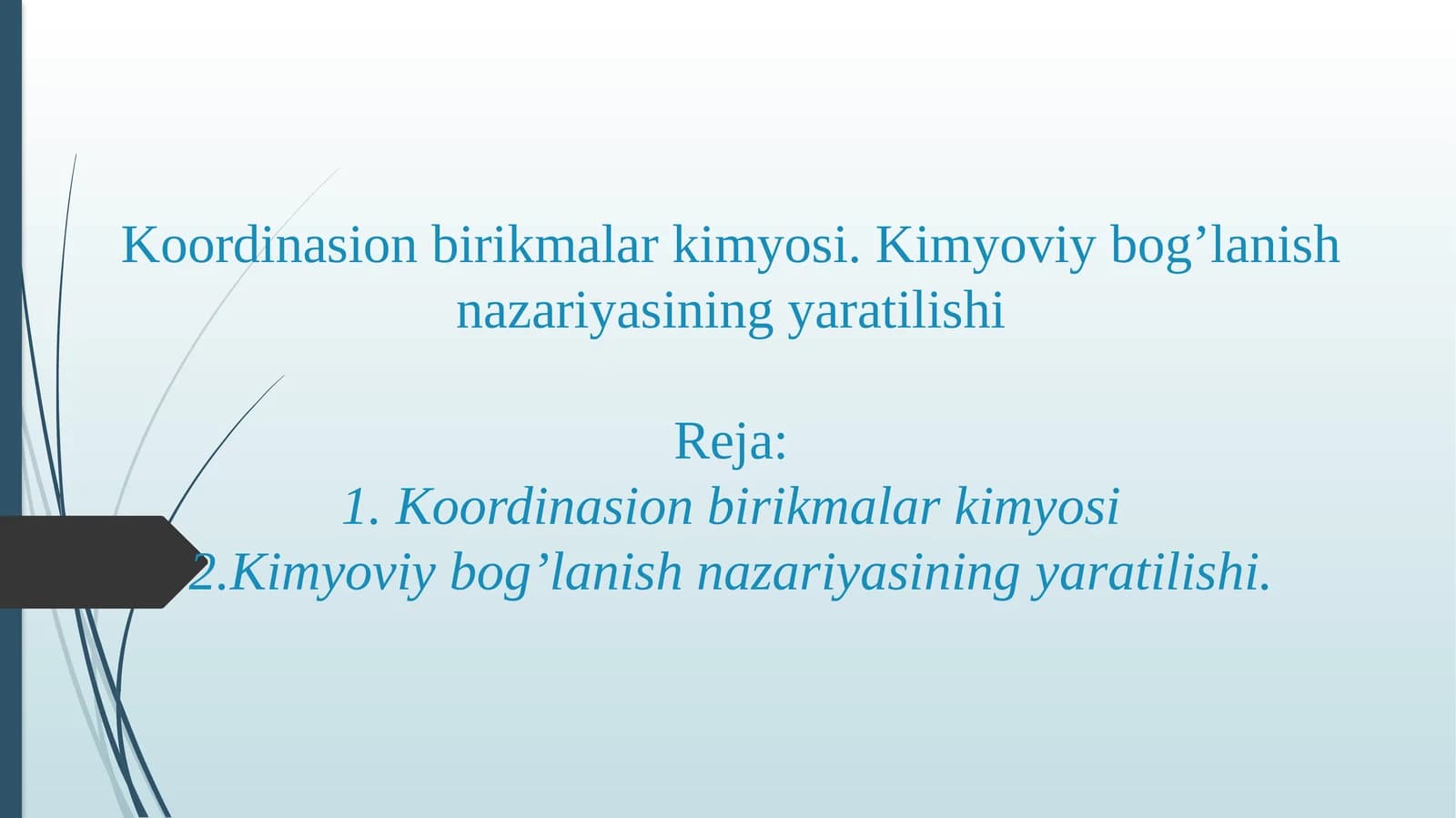 Koordinatsion birikmalar kimyosi