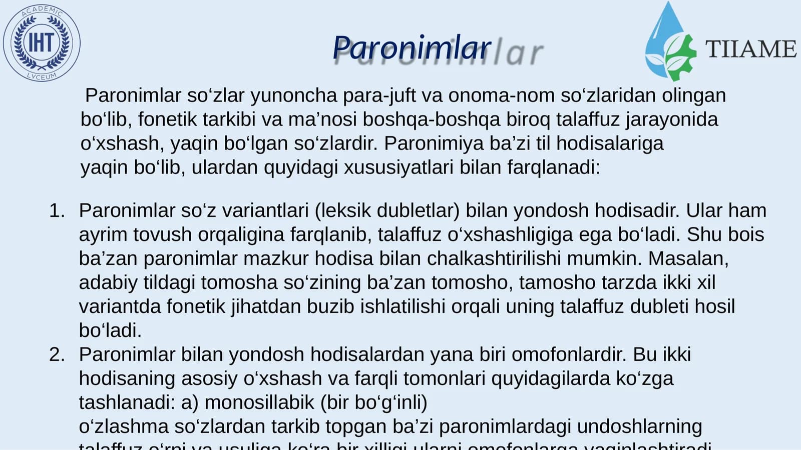 Paronimlar