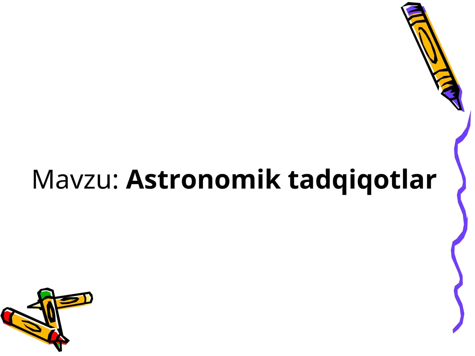 Astronomik tadqiqotlar
