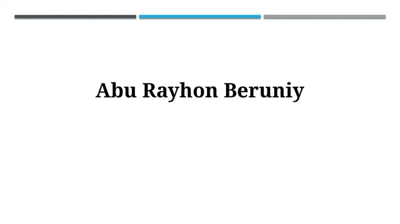 AbuRayhonBeruniy