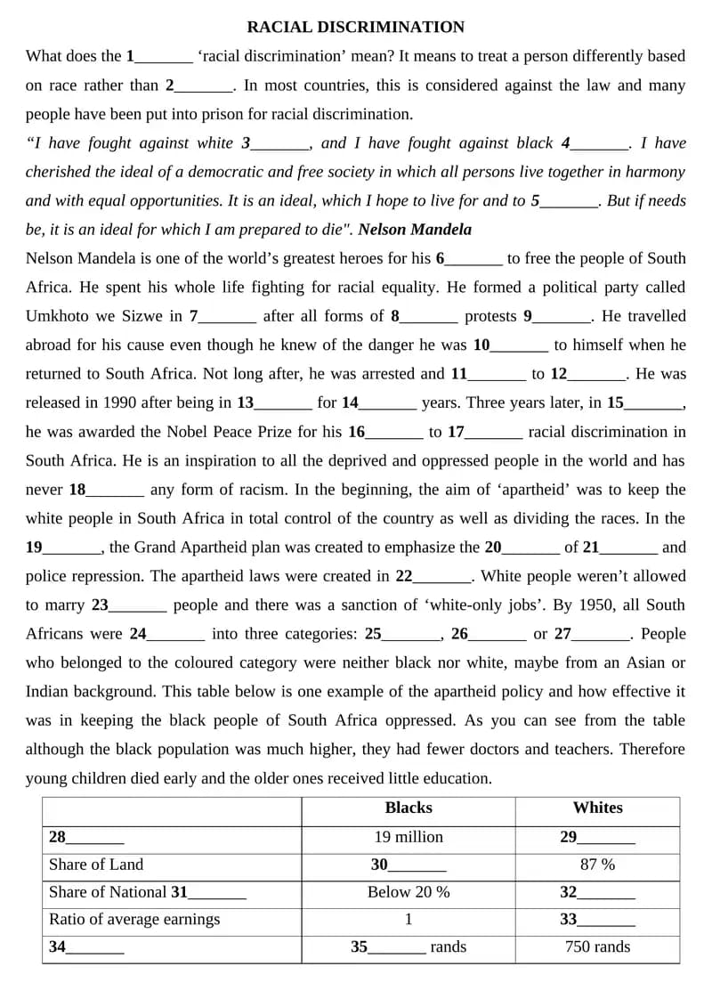 RACIAL DISCRIMINATION