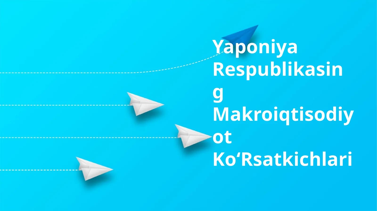 Yaponiya Respublikasing Makroiqtisodiyot KoʻRsatkichlari