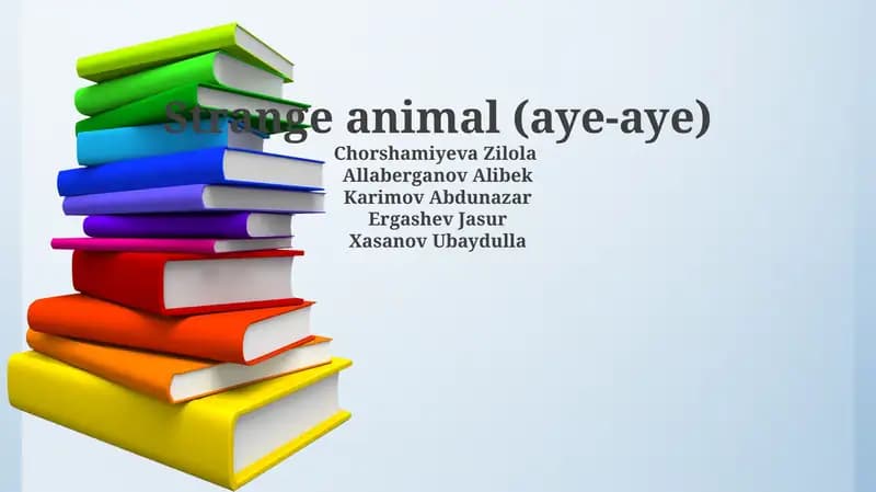 Strange animal (aye-aye)