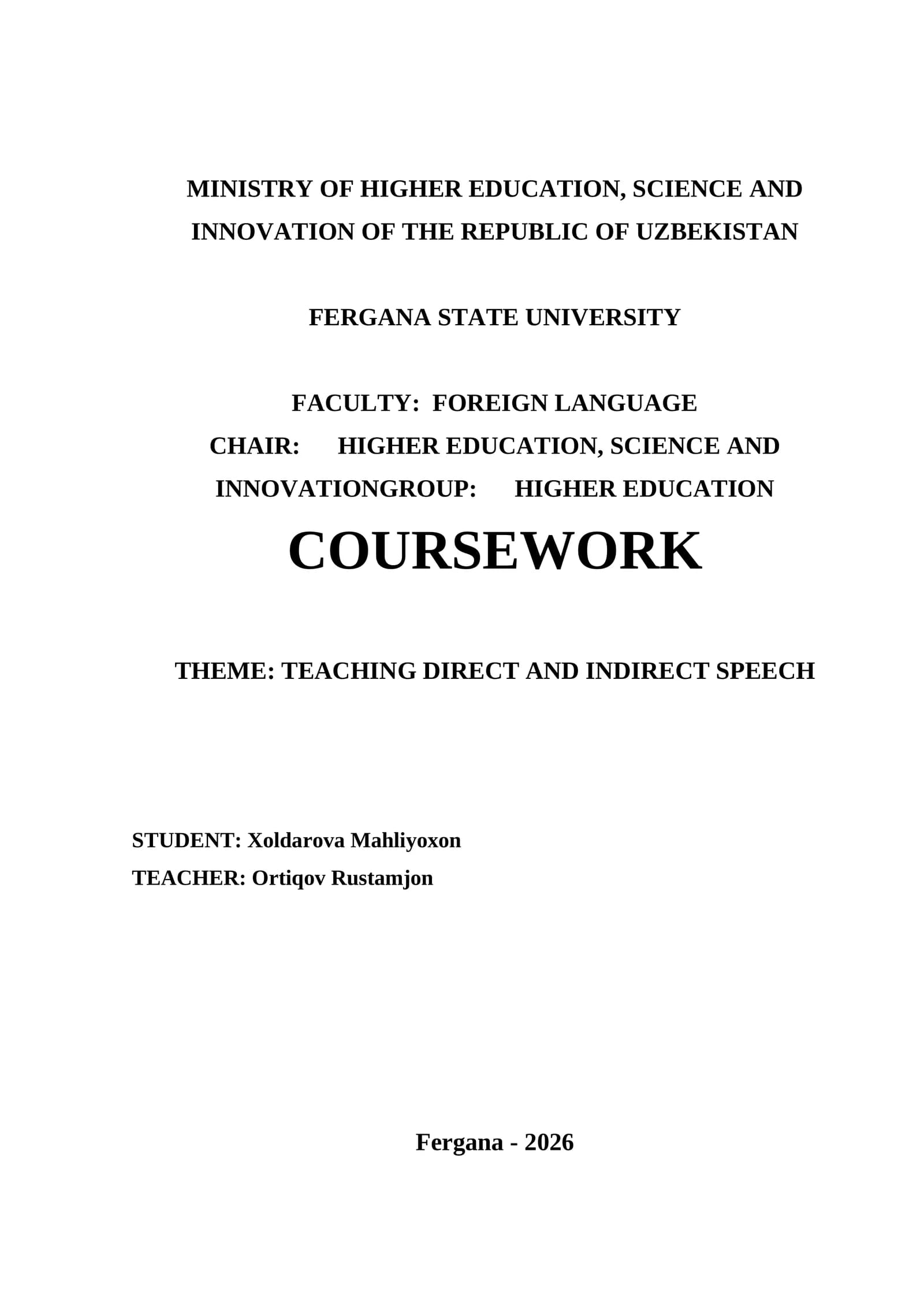 TEACHING DIRECT AND INDIRECT SPEECH