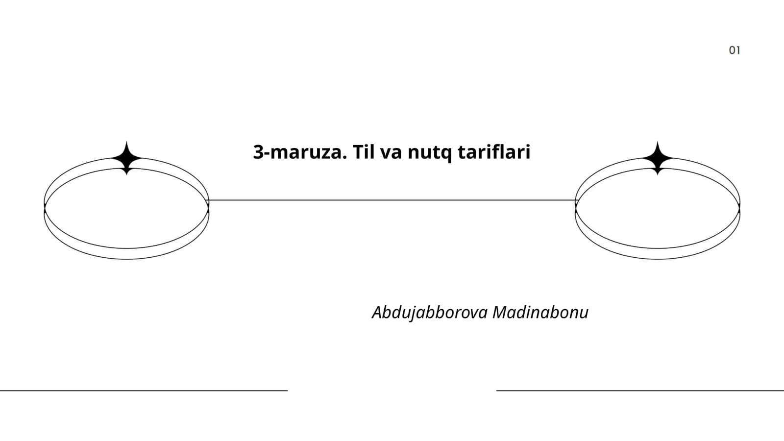 3-maruza. Til va nutq tariflari