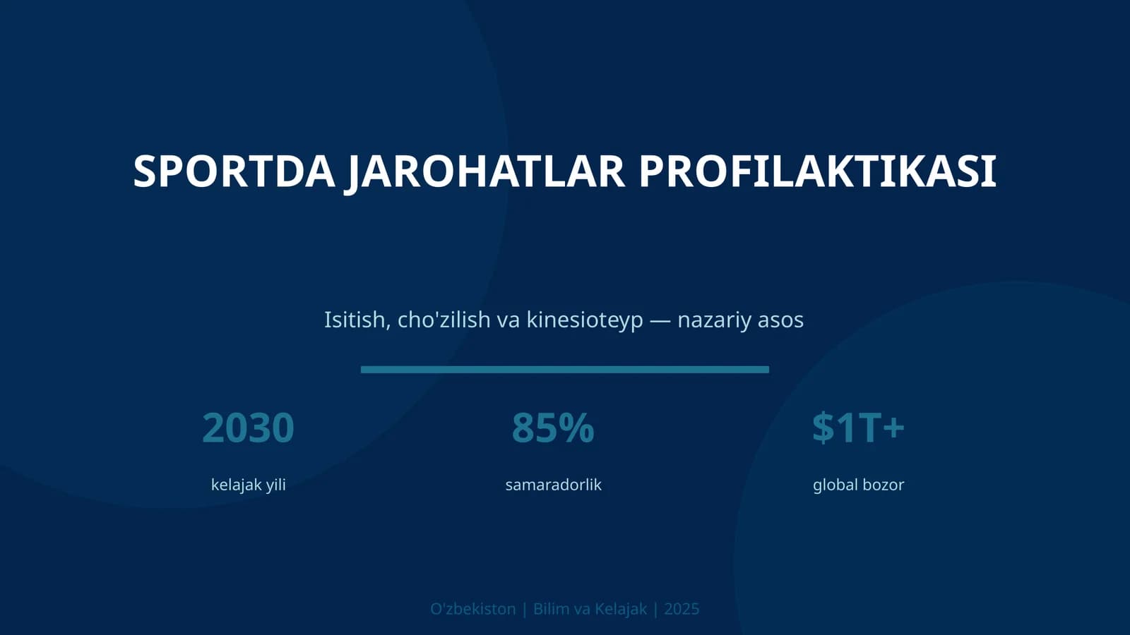 Sportda jarohatlar profilaktikasi