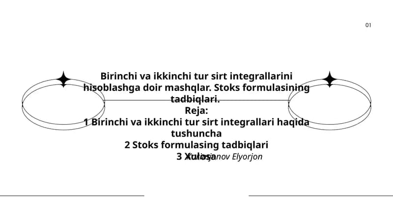 Birinchi va ikkinchi tur sirt integrallarini hisoblashga doir mashqlar