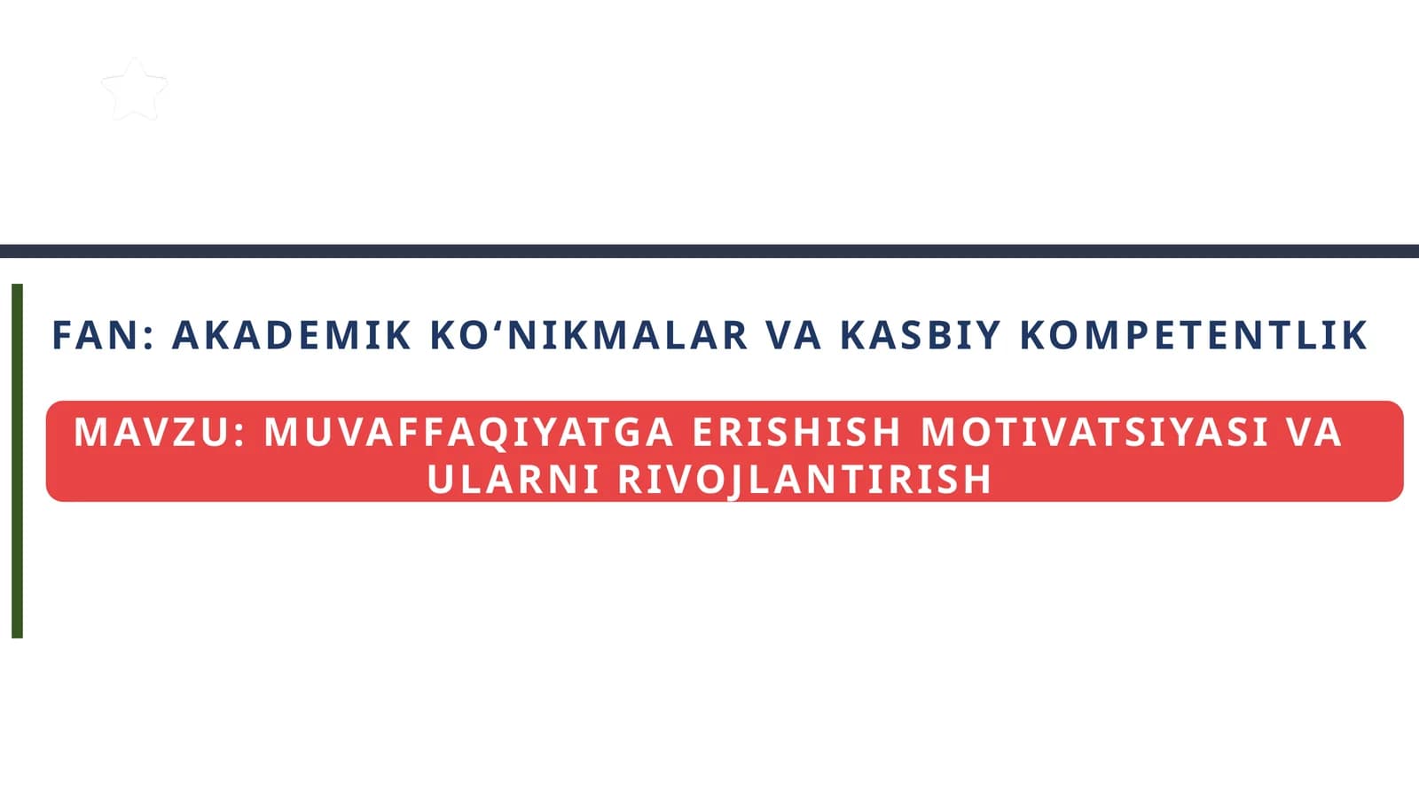 AKADEMIK KO‘NIKMALAR VA KASBIY KOMPETENTLIK
