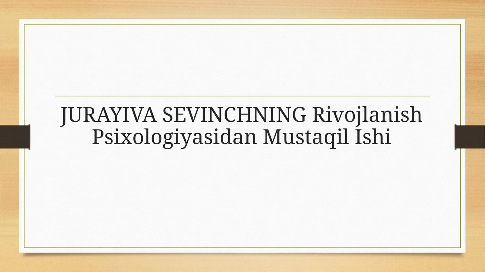 Uotsonning bexevioristik nazariyasi