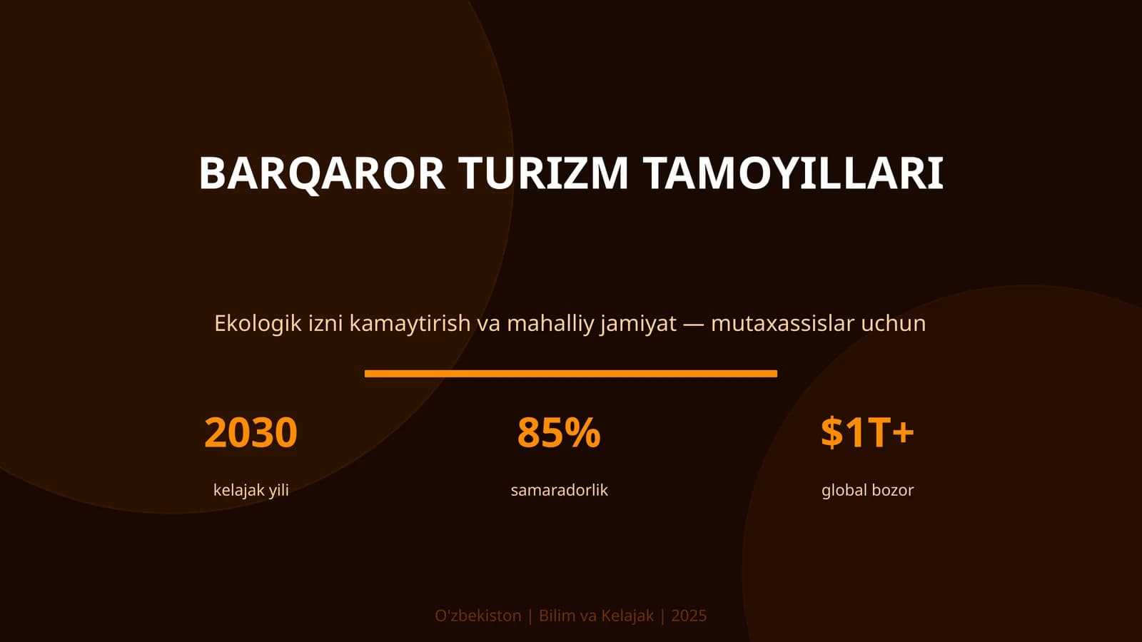 Barqaror turizm tamoyillari