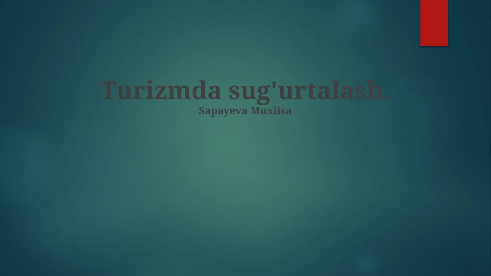 Turizmda sug'urtalash