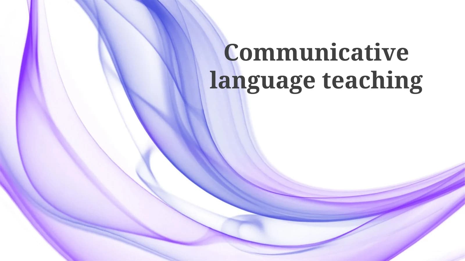 Lesson planning in Communicative Language Teaching (CLT)