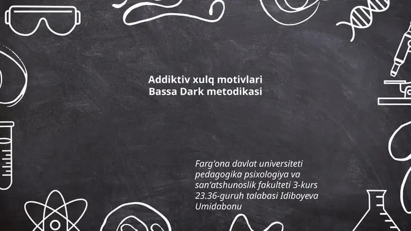 Addiktiv xulq motivlari