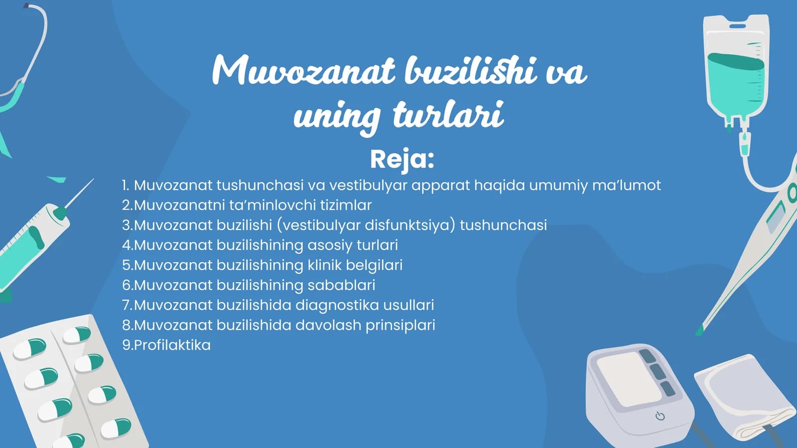 Muvozanat buzilishi va uning turlari