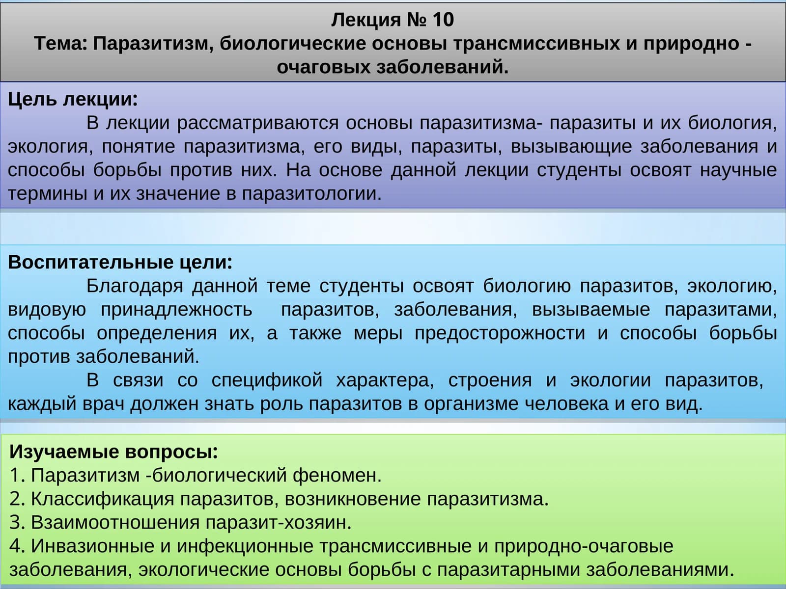 Паразитология