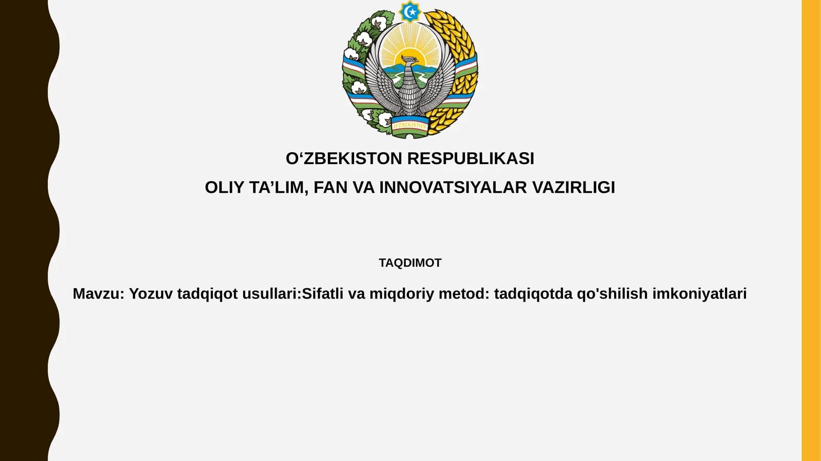 Yozuv tadqiqot usullari: Sifat va miqdoriy metodlar