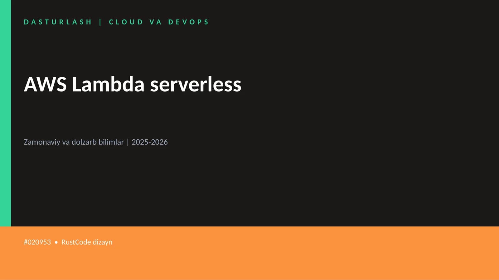 AWS Lambda serverless