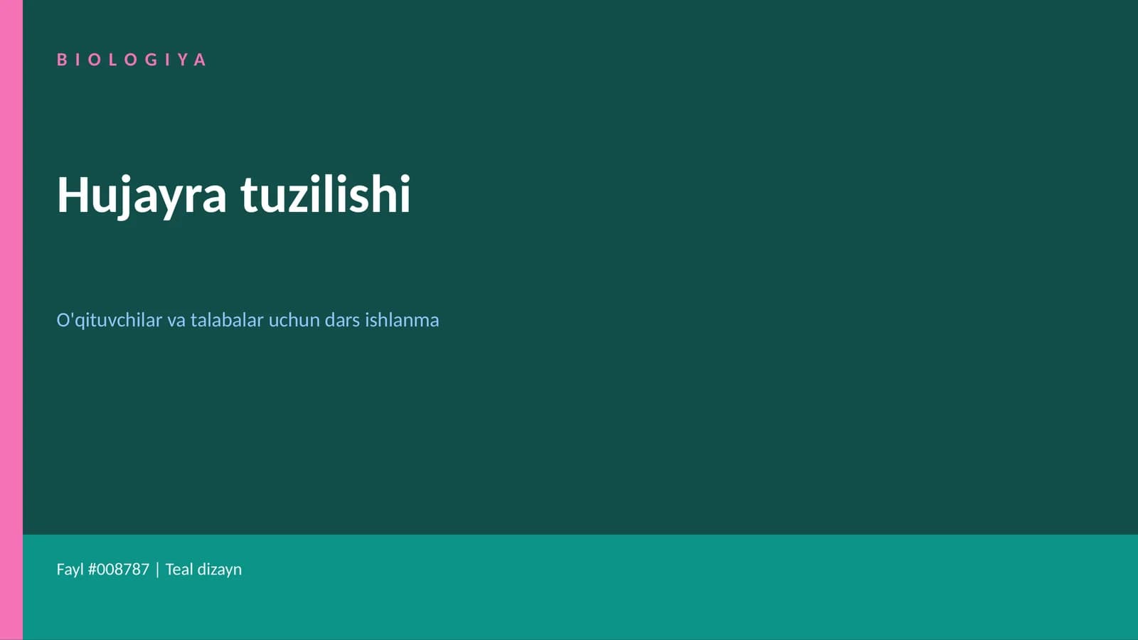 Hujayra tuzilishi