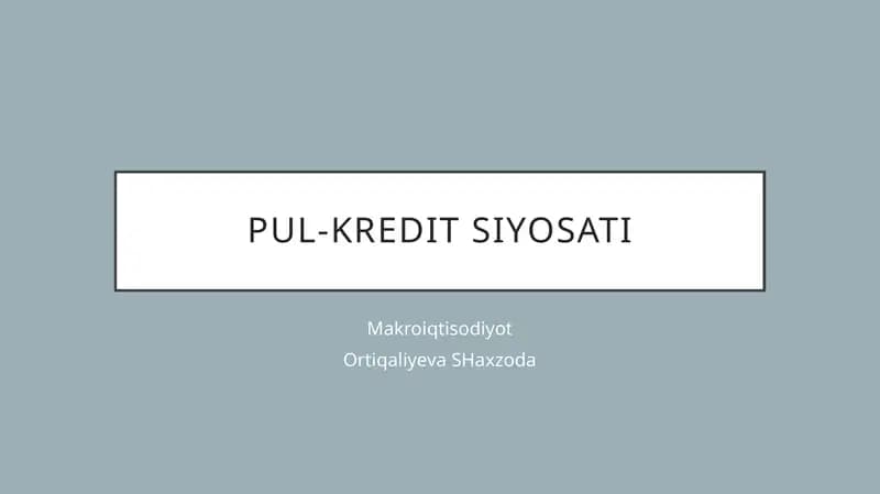 Pul-kreditsiyosati