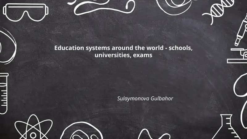 Education systems around the world