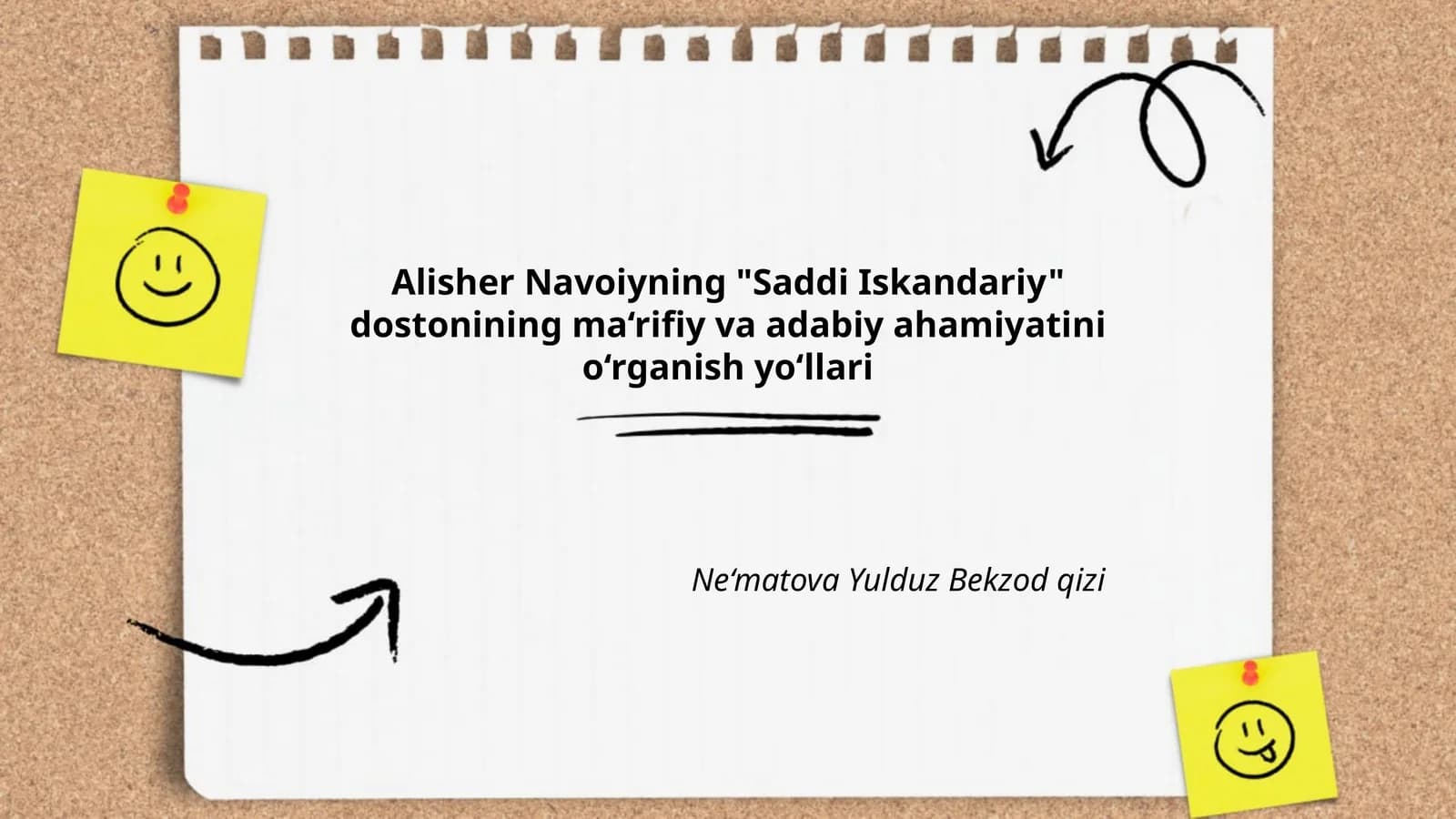 Saddi Iskandariy dostonining ma‘rifiy va adabiy ahamiyati