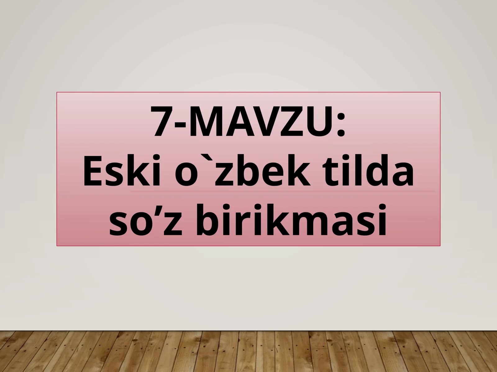 Eskio`zbektildaso’zbirikmasi