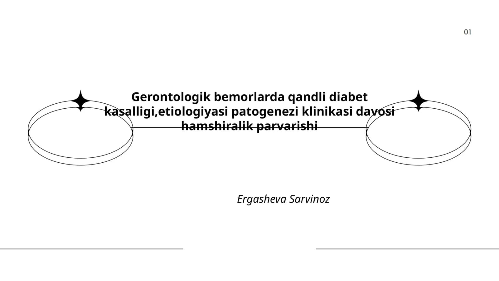 Gerontologik bemorlarda qandli diabet kasalligi,etiologiyasi patogenezi klinikasi davosi hamshiralik parvarishi