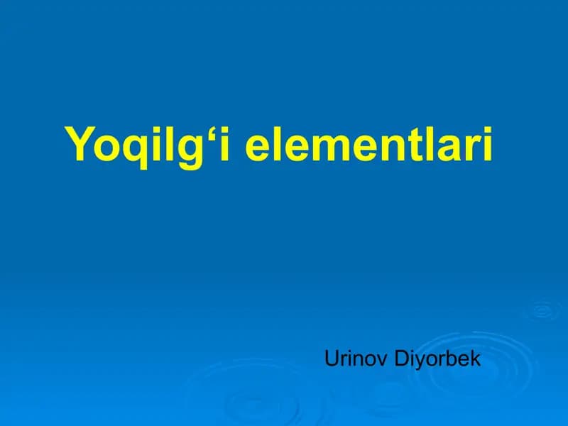 Neft va Tabiiy Gaz Mahsulotlari