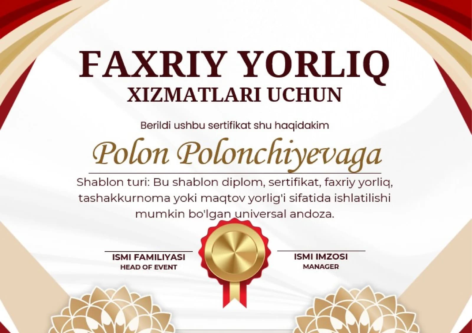 FAXRIY YORLIQ XIZMATLARI